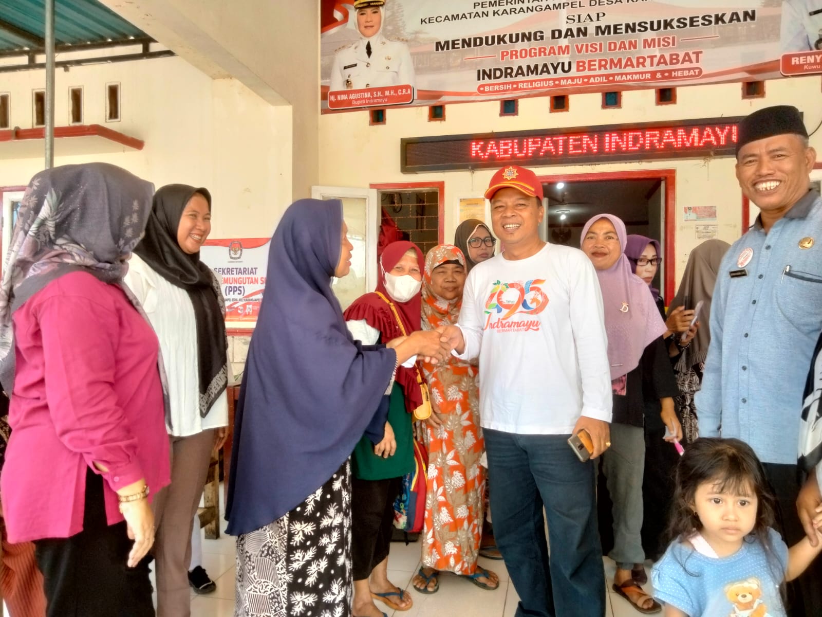 Camat Karangampel Monitoring Pelaksanaan Posbindu di Desa Karangampel Kidul